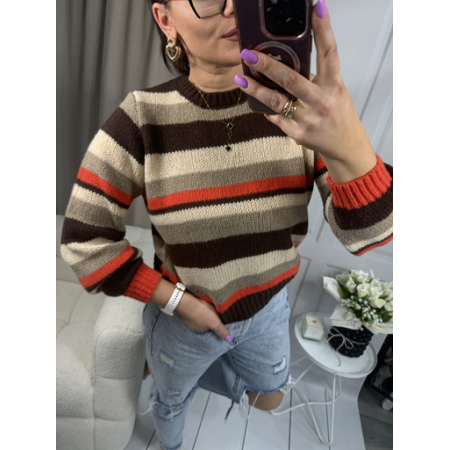 Sweter w paski Pieces